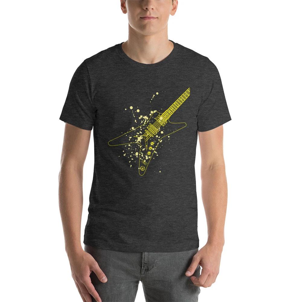My yellow guitar Unisex T-Shirt, rock guitar, guitars, guitarist, rocker, music 3XL
