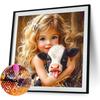 Animal Full DIY 5D Round Drill Diamond Dots Paintings Picture Arts Craft for Adults/Beginners Gift Idea Home Wall Decor 40x40cm