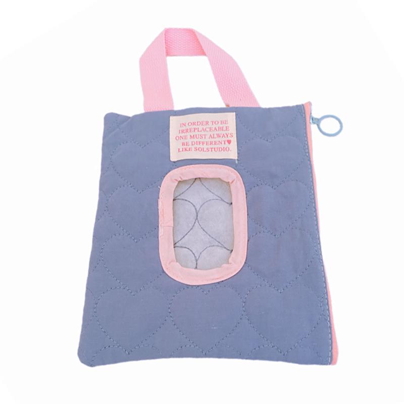 Macaron Color Cotton Baby Wet Wipe Pouch Portable Wipes Holder Case Reusable Refillable Cosmetic Pouch Useful Tissue Box