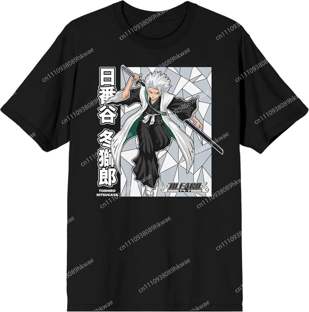 Bleach Toshiro Hitsugaya Unisexs Black Fashion Casual Funny TShirt S6XL