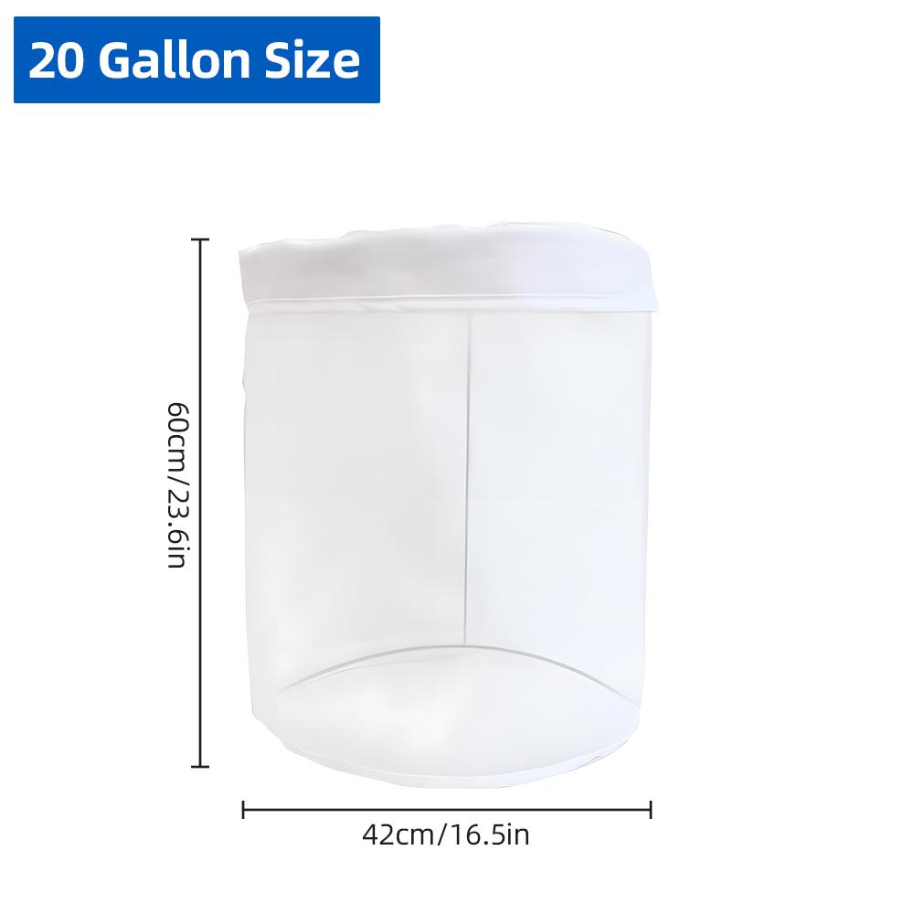 Multifunctional Mesh Laundry Bags with Zipper, 20 Gallon Plant Filter Nylon Bag, Travel Wash