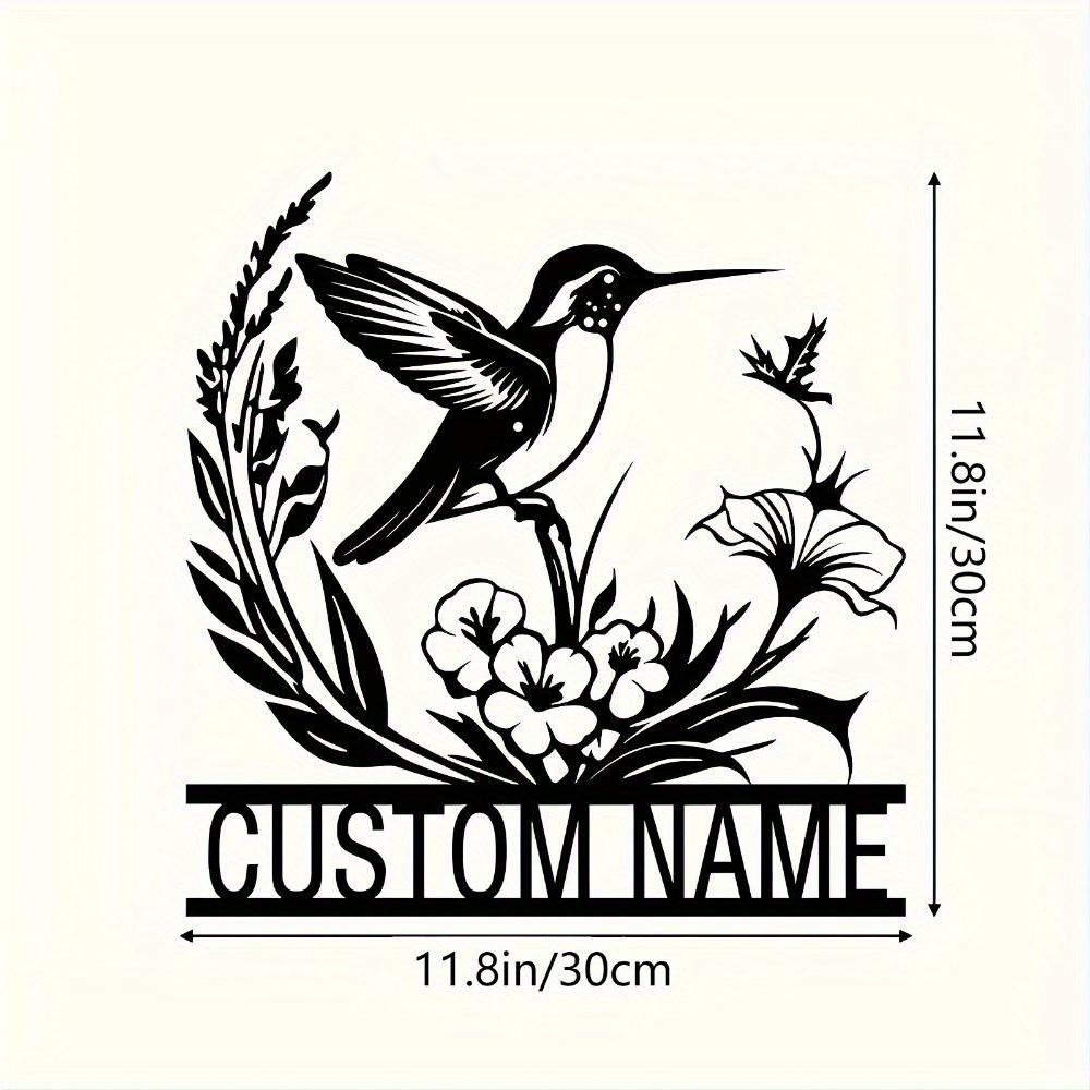 

Exclusive Metal Wall Art Hollow Hummingbird Decor Personalized Housewarming Gift