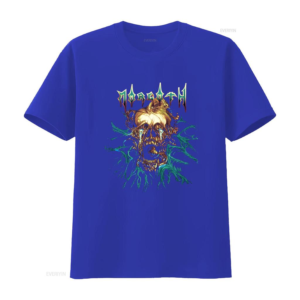 Morgoth Tour Vintage Rare Death Black T Shirt Gothic Skull Print Vintage Washed Designer Clothes Top For Everyday Wear Casual