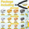 European & American Bead DIY Set: Multicolor Earrings, Necklace, Bracelet Kit with Crimp Tubes & Pliers