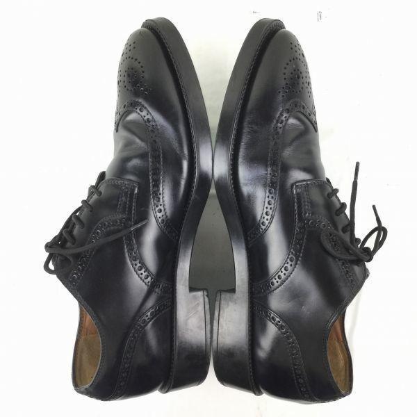 TOD'S Wingtip Leather Business Shoes Black size 8 Men's(USED)