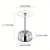 1 Stück Zahnbürsten-Aufbewahrungsregal Edelstahl-Zahnbürstenhalter Ablage Multifunktionaler Zahnpasta-Halter Aufbewahrung für elektrische Zahnbürsten