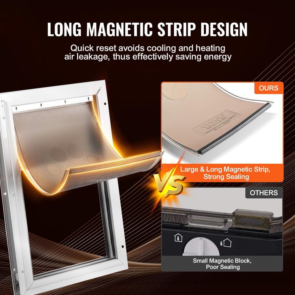 Pet Door Replacement Flap 5.25" x 8.13" Compatible with Pet Doors