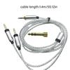 Headphone Replacement Cord with Reinforced PVC Construction Clear Signal Transmission for Studio Equipment