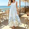 Women’s Sleeveless Floral Beach Dress,Lightweight Loose Fit Summer Dress for Vacation,Beach Trips Daily Casual Wear