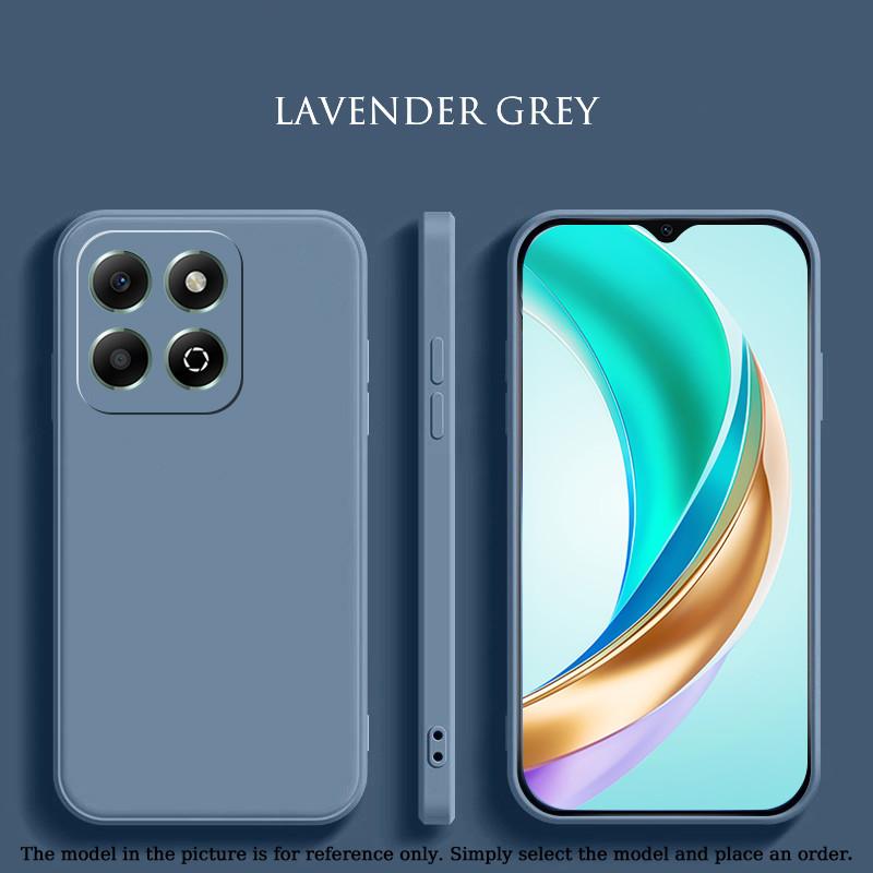 Liquid Silicone Case For Honor X6b X8b X8 5G X7 X6 X8 4G Matte Cover Shockproof Straight Edge Ultrathin Protective Soft Cover Shell