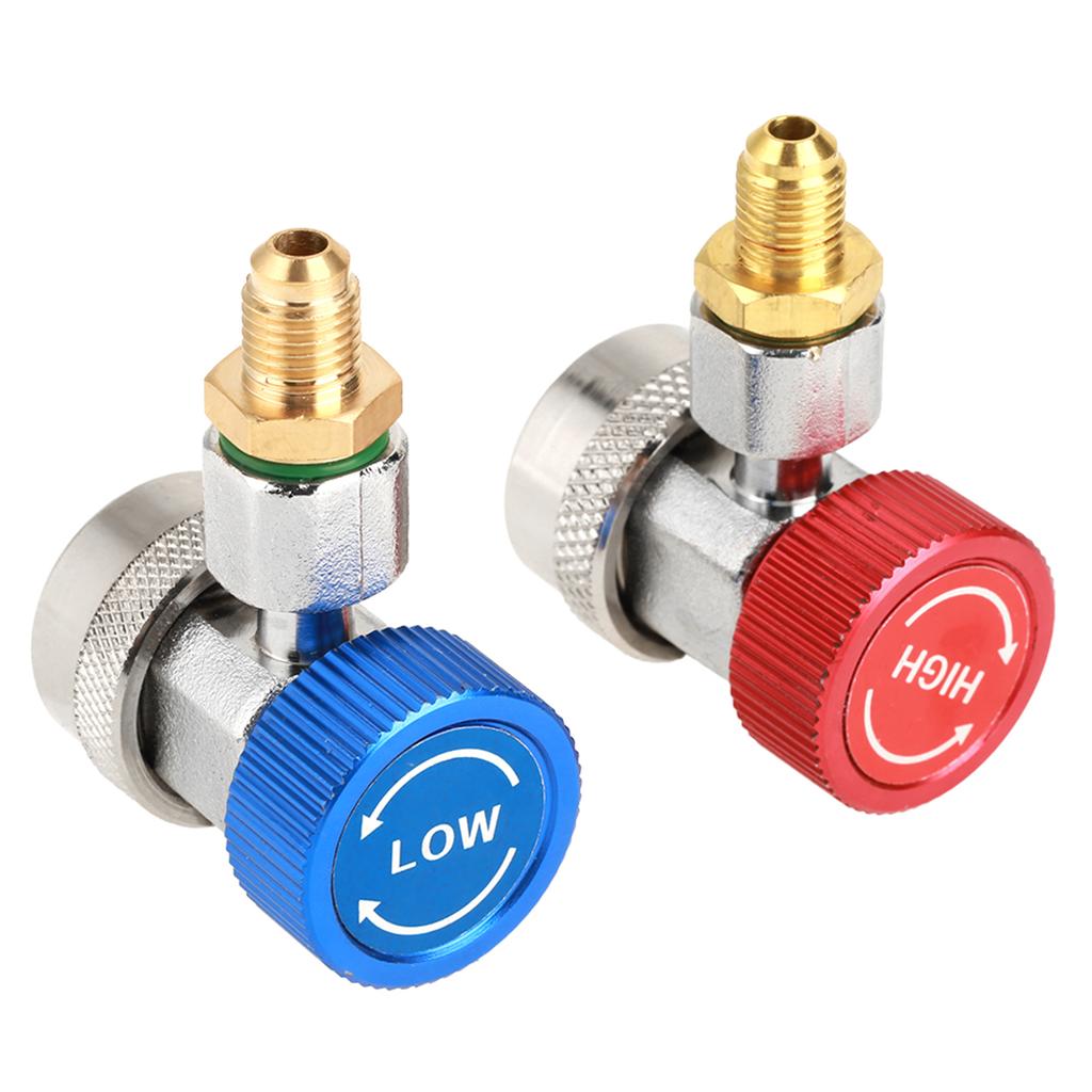 R134 A C Low High Quick Connector Air Conditioning Coupler Adapter with Cap