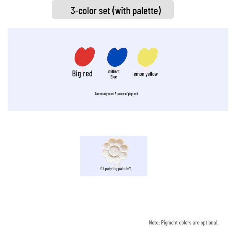 Acrylic Gouache Paint Set for Kids - Plaster Doll Art Supplies with Bear Graffiti Design