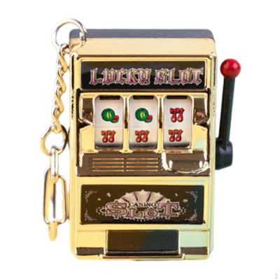 Glücksspielautomat Bank mit rotierender Rolle Geburtstagstorte Dekor Souvenirs Lustige Spiele Schlüsselanhänger Party