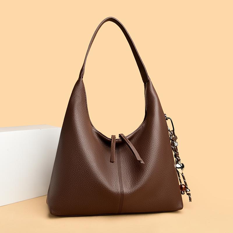 Large Capacity Tote Bag Vintage Shoulder Underarm Bag