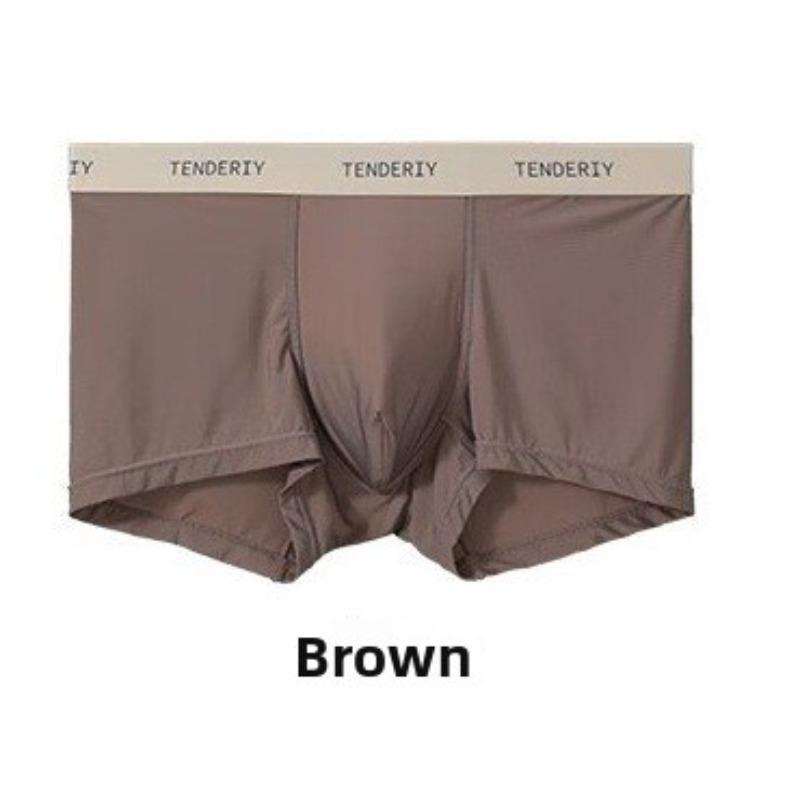 Plus Size Men's Summer Thin New Style Ice Silk Comfortable Breathable Flat Angle Underwear