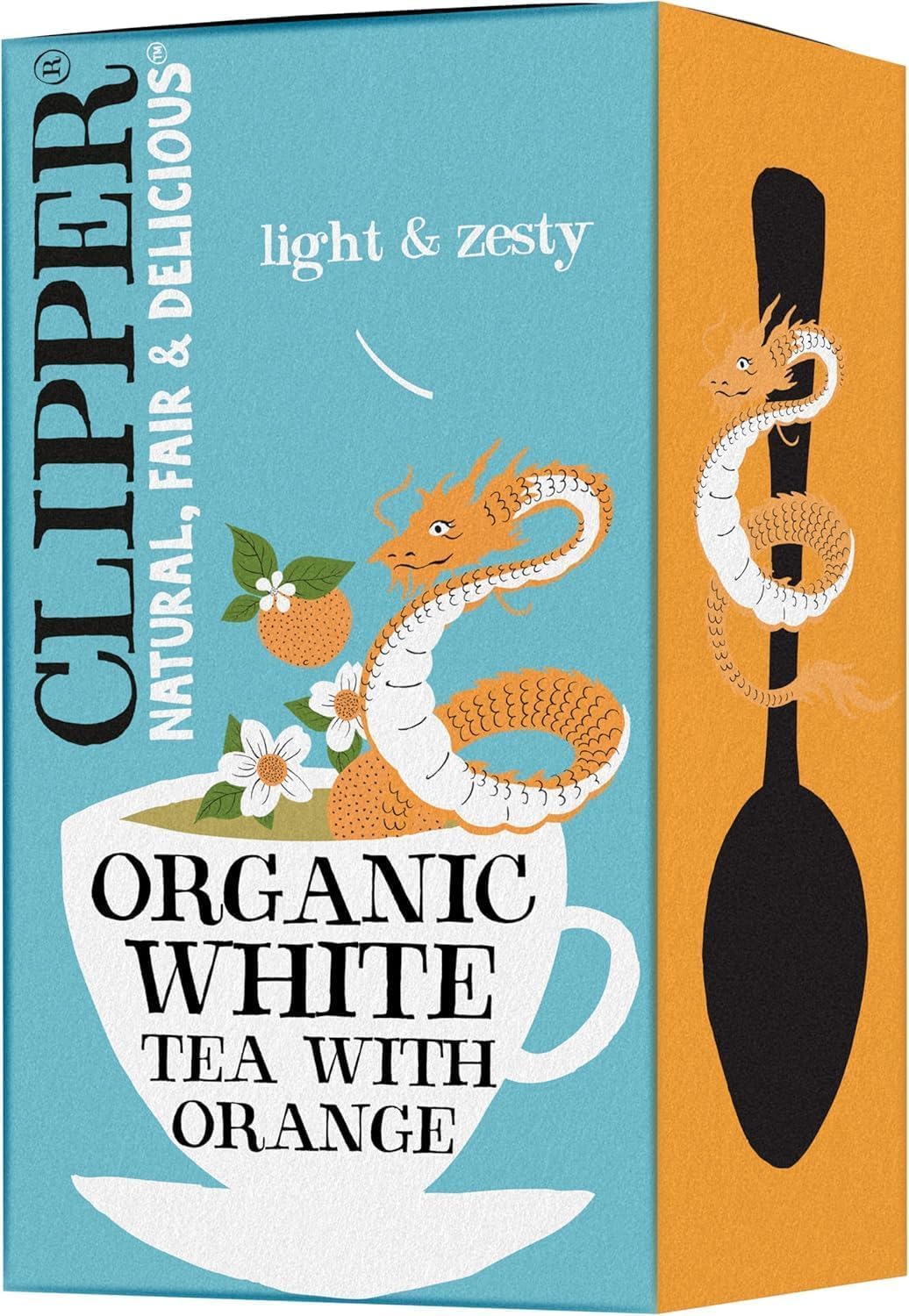 Clipper Organic White Tea Orange 20 bags x 2 packs
