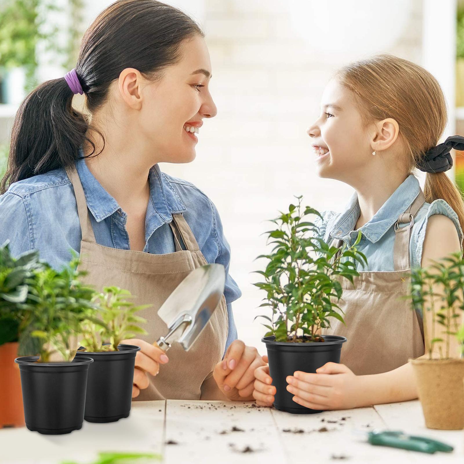 

Plant Starter Pots Nursery Pots With Drainage 100 Pieces Round Small Root Control Breathable Transplanting Containers For CHINA