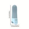 3pcs Silicone Pet Toothbrushes, Soft Bristle, 360° Full-Head Design for Plaque Prevention, with Finger Covers, Material, for Dogs and Cats