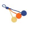 Hanging Cat Sisal Ball Chewable Colorful Interactive Cat Sisal Rope Ball Toy for Pet Indoor Red