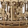 3D Moving Wooden Puzzle with LED and Music Box with Japanese Instructions Tsukurundesu® (Pony Carousel)