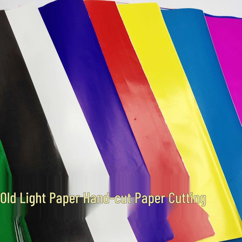 75x50cm Red Single-Sided Waxed Paper for Kindergarten and Handmade Colored Paper Projects