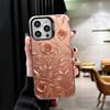 Beautiful Rose Gold Art Shockproof Phone Case for iPhone 17 Air 16 16E 15 Pro Max 14 Plus 13 Mini 12 Back Cover Anti Fall Fundas