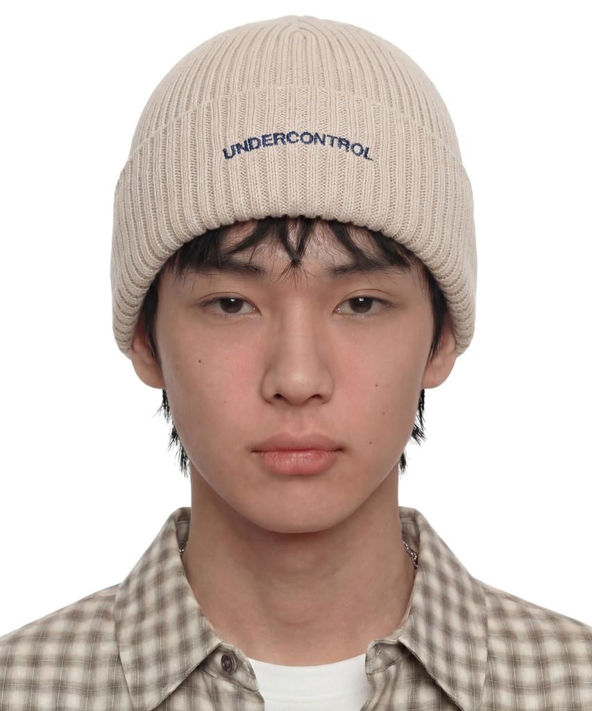 Eondeokeonteulol All-Season Thin Long Beanie Cotton Knit Unisex Logo Beanie Hat Beanie / College Crew / L Oatmeal