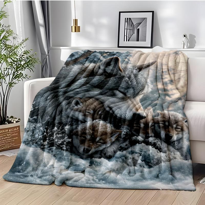 Custom Ocean-Style Throw Blanket for Travel, Office, Sofa, Nap, and Bedroom Bedding