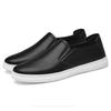 Marca di Moda Scarpe Casual da Uomo Vera Pelle Uomo Stringate Traspiranti Morbide Sneakers Bianche Casual Ballerine Scarpe da Uomo Scarpe Slip-On