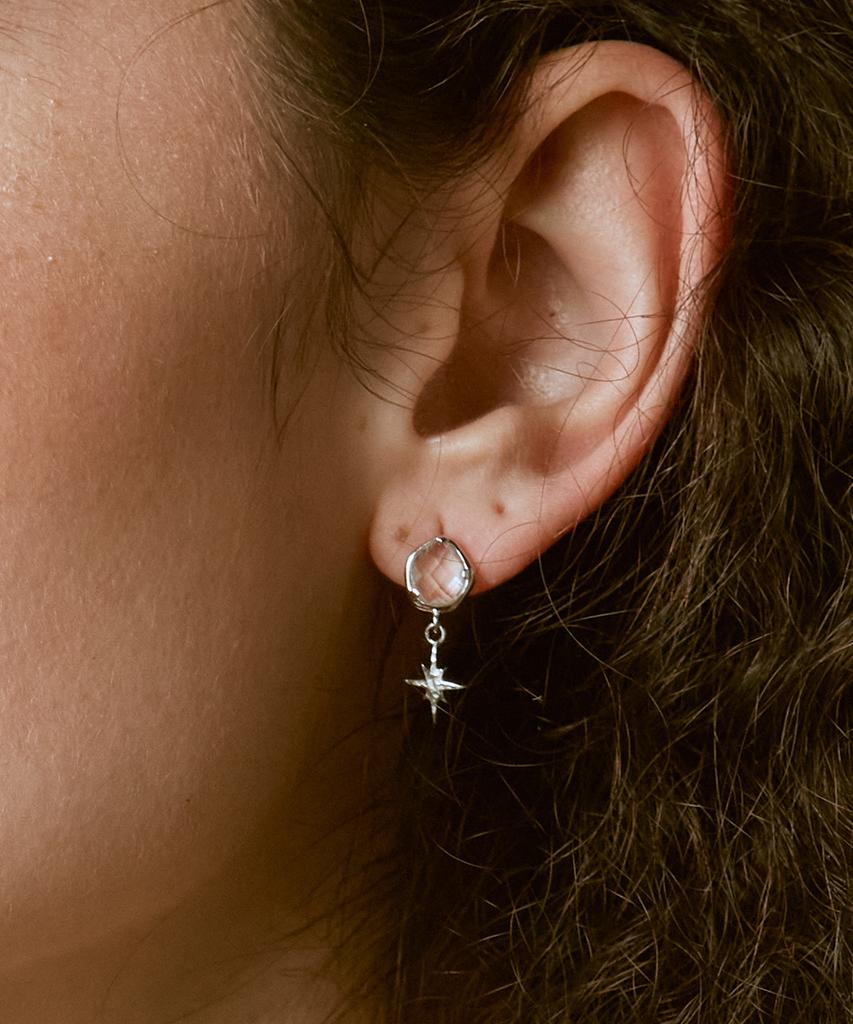 Iris Memory-Hope Starlight Crystal No. 3 Earrings-Transparent