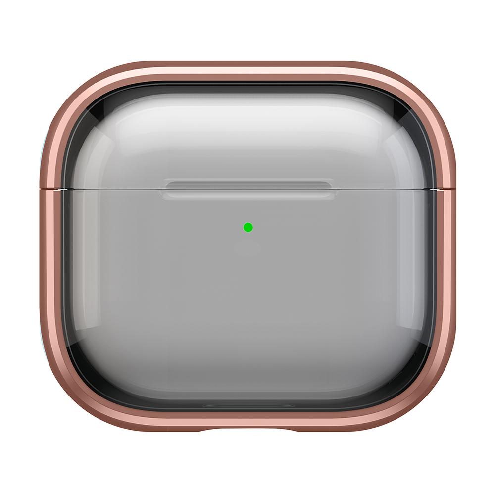 

Чохол для AirPods 4 PC+TPU Сумісний з Bluetooth Навушники Чохол-підставка для телефону з карабіном G