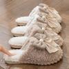 Cotton Slippers, Indoor Warm and Anti-slip Home Woolen Shoes