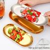 Zhishi Stainless Steel Oval Jewelry Tray