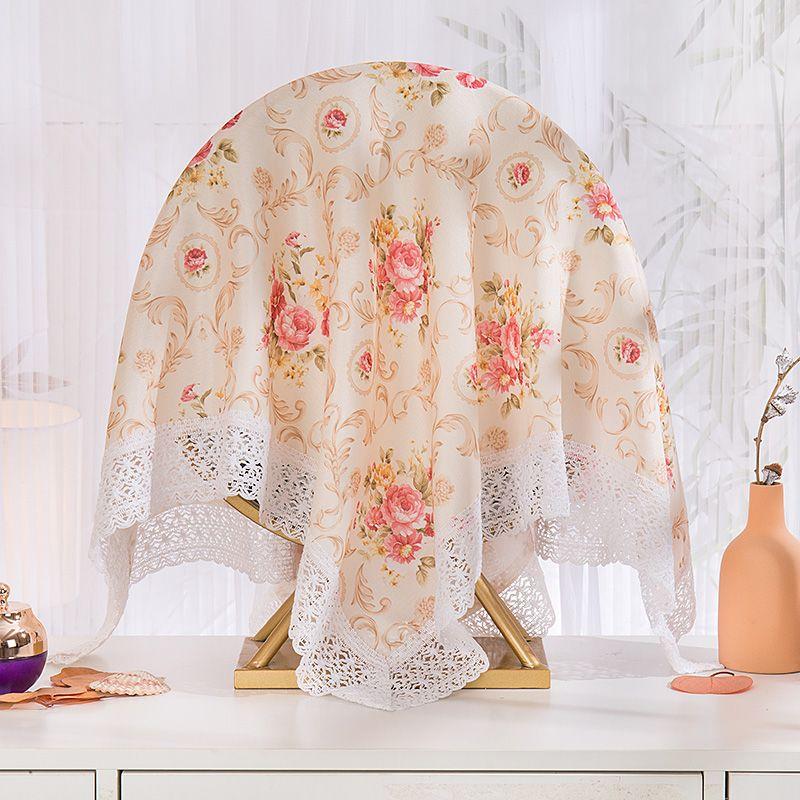 

Ткань Кружево Зеркало для туалетного столика Салфетка для зеркала на столешницу Круглое зеркало Пылезащитный чехол Чехол для зеркала в форме облака Ткань Фэн-шуй Занавеска Bauhinia 85*85cm desktop round mirror cloth