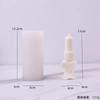 3D Love Heart Cylinder Candle Mold Silicone Resin Molds for DIY Candle Making Clear Texture Mold