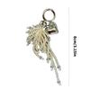 Elegant Heart Pearls Tassels Keychain for Women Featuring Sturdy Alloy Materials and Handmade Craftsmanship Use
