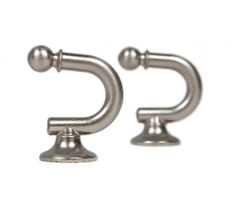 

Home Curtain Installation Hooks, Metal Wall Hooks, Curved Hooks One Size