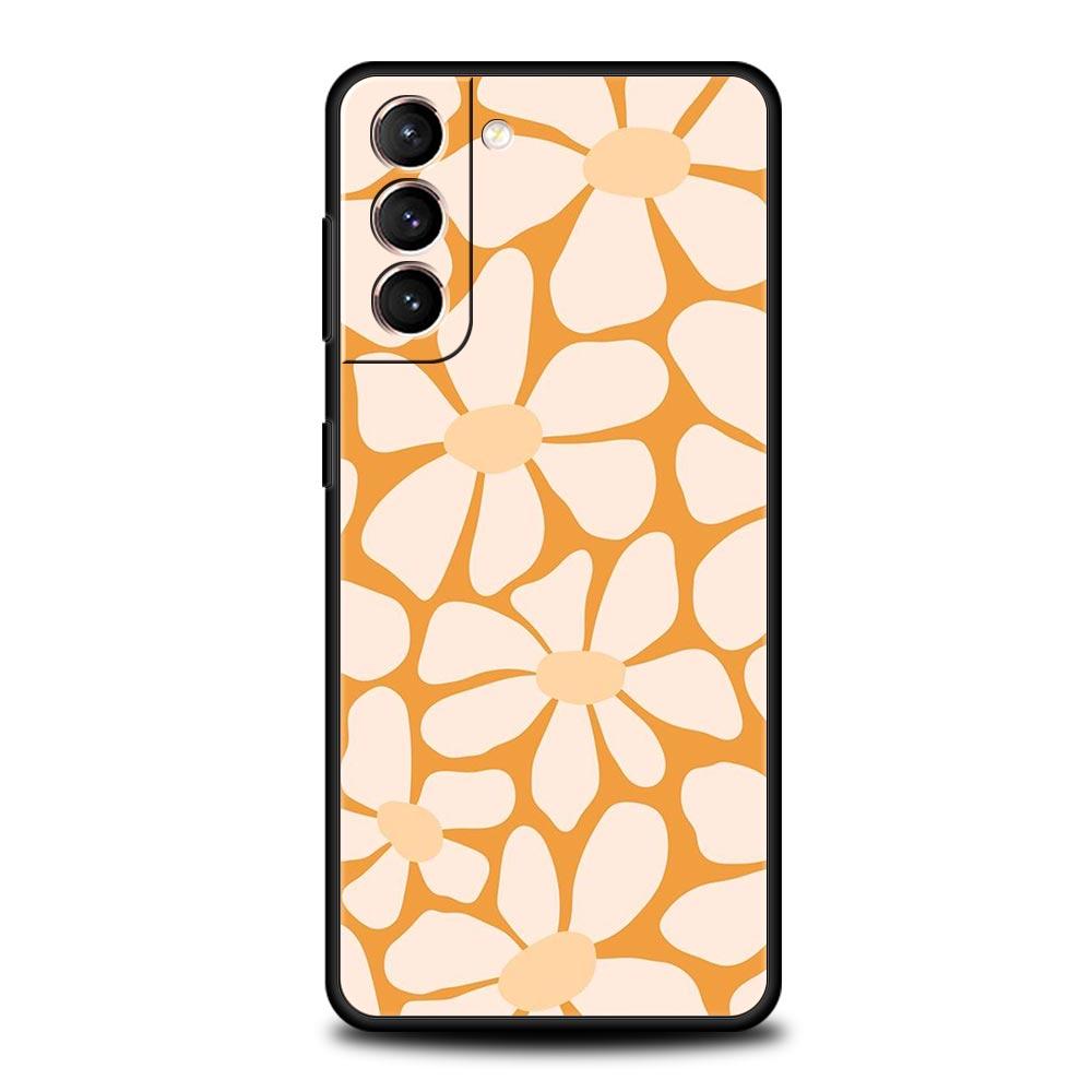 

Abstract Flower Market Phone Case For Samsung Galaxy S24 S23 S22 S20 Ultra S21 FE 5G S10 S9 Plus S10E S8 Soft Silicone Cover S22 Plus 5G