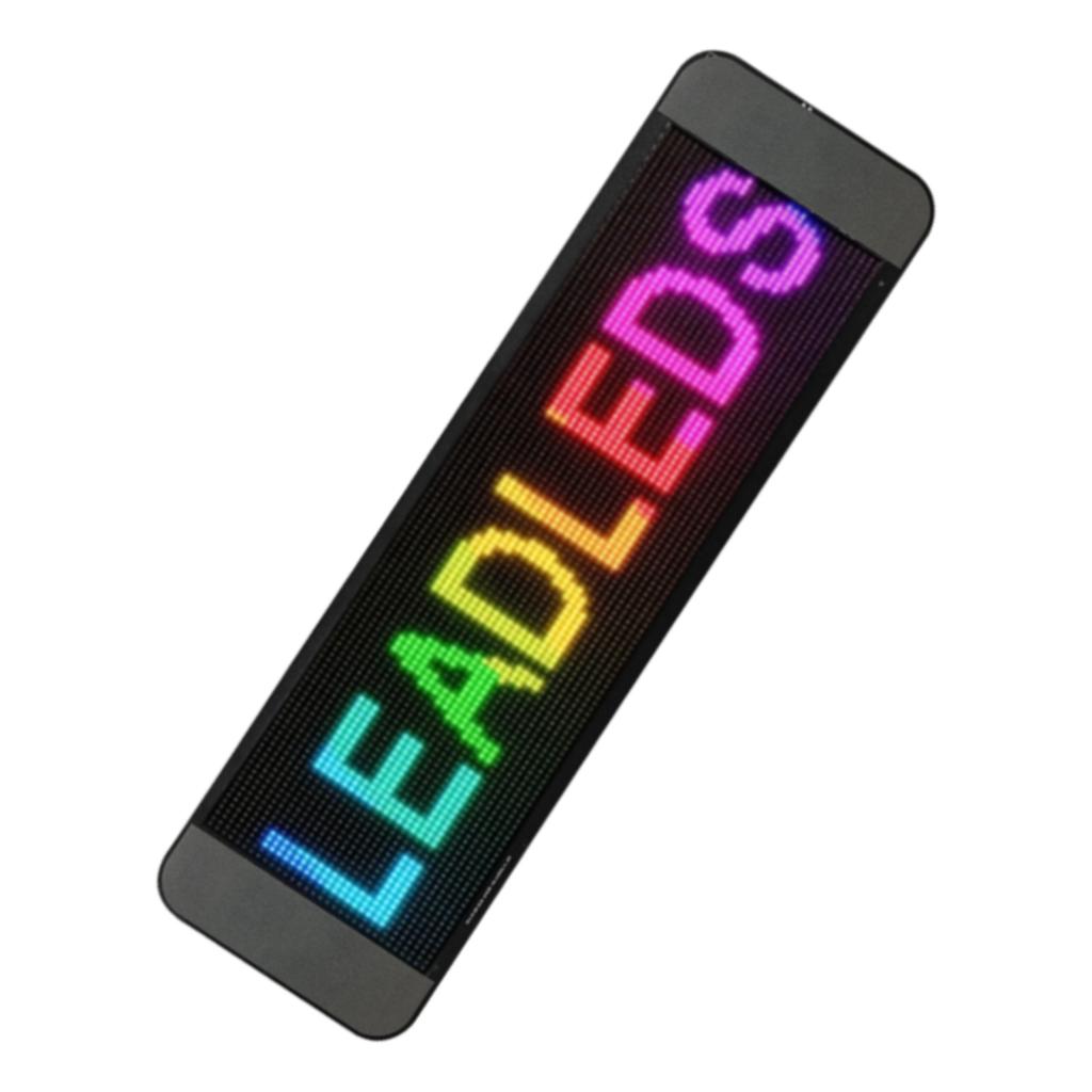 Programmable LED Sign Car 64x20 Dots Matrix 13.7x4in Ultra Bright Scrolling Flexible Digital Mobile 