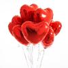 10pcs 18inch Rose Gold Love Heart Shape Foil Balloons Wedding Birthday Party Decorations Aluminum Foil Ballons Air Balls Globos