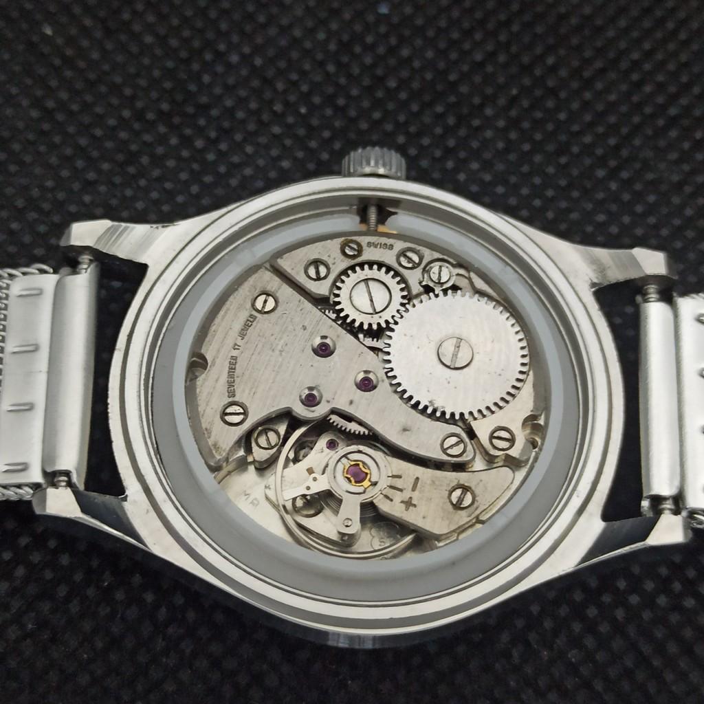 VINTAGE ORIS WINDING SWISS MENS REFURBISHED WRIST BLUE WATCH 558a-a296546-1