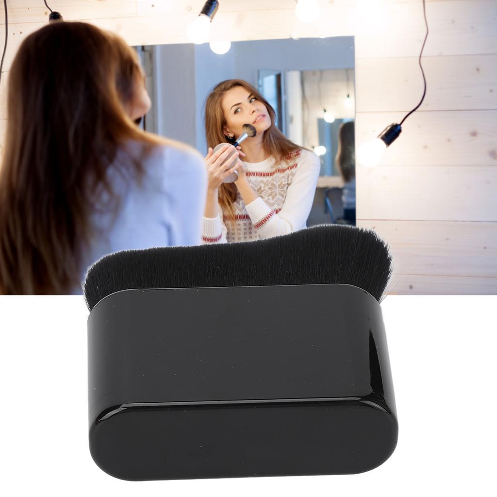 Platt brun utan sol-borste, stor storlek, svart, för att blanda kroppsmakeup, för applicering av brun utan sol