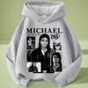 Michajackson Bad Album Print Kids Hoodie, Unisex, Vintage Hip Hop Pullover Hooded Sweatshirt, Casual Streetwear Top