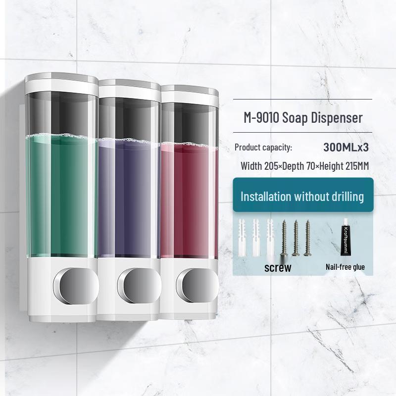 MODUNFUL Wall-Mounted Triple Soap Dispenser