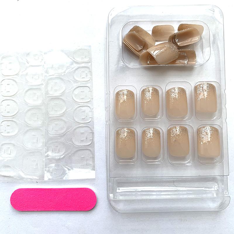 24 pcs/set Press on Nails Long Red Star Nail Girls Sexy Nail DIY Bridal Tip Daily Reusable Sexy Fake Nails Art For Women Decoration