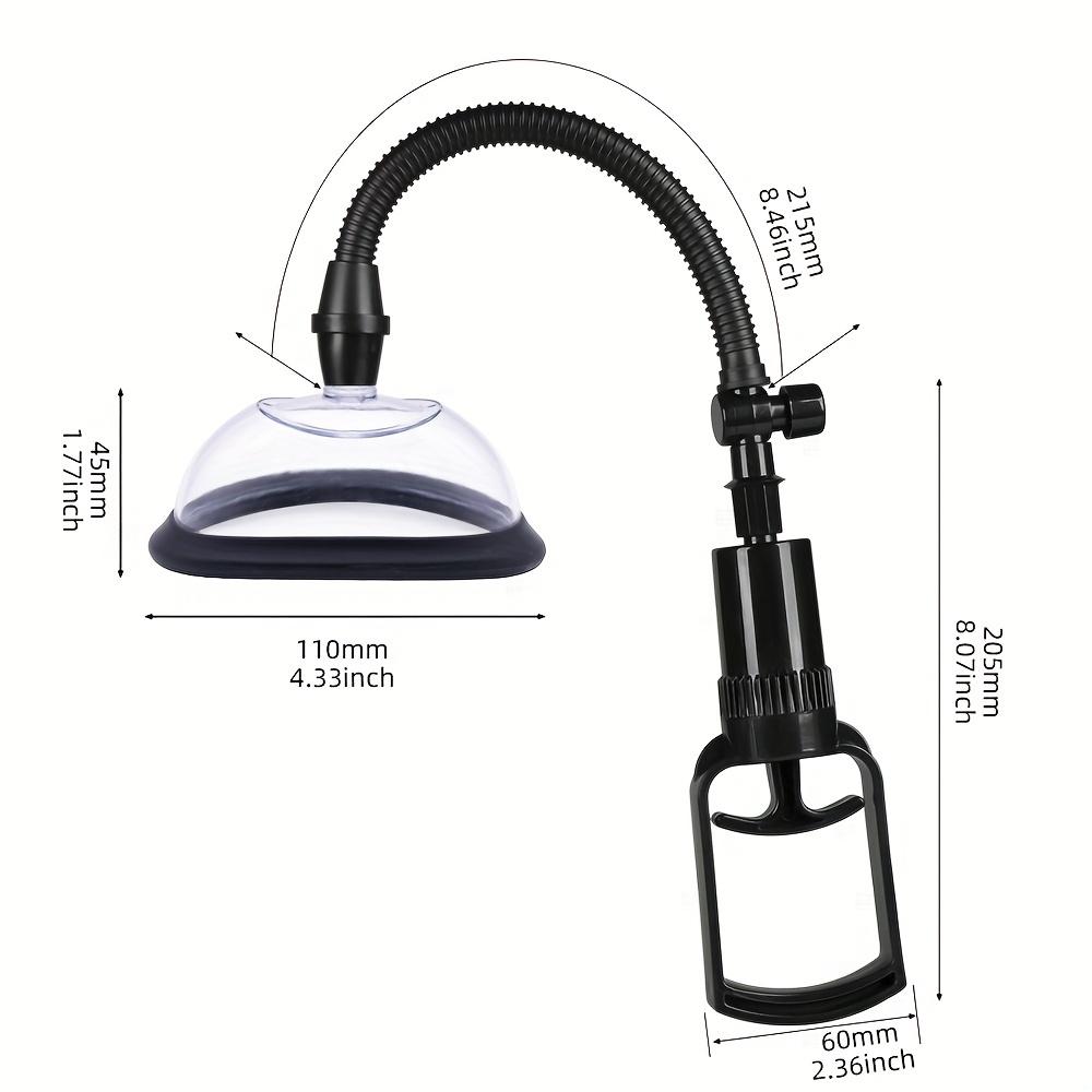 1 Set Pussy Pump (Include Two Size Cover) Non-slip And Leak-proof Latex Edge Sexual Enhancers Sex Toys For Men Women Couple Breast Pump Clitoris Stimu