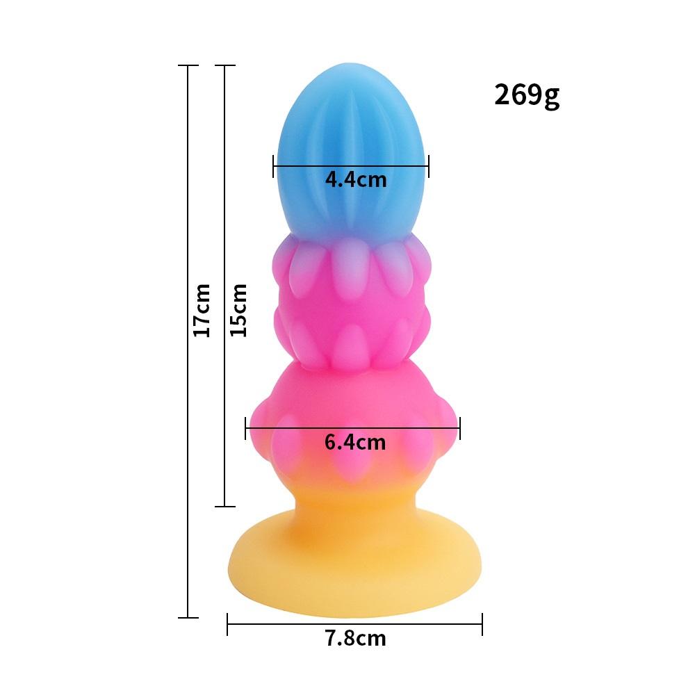 MoDi Luminous Anal Plug Small Dildos For Women Men Buttplug With Suction Cup Sex Tool Adult Silicone Dildo Anal Dilator Sex Toys