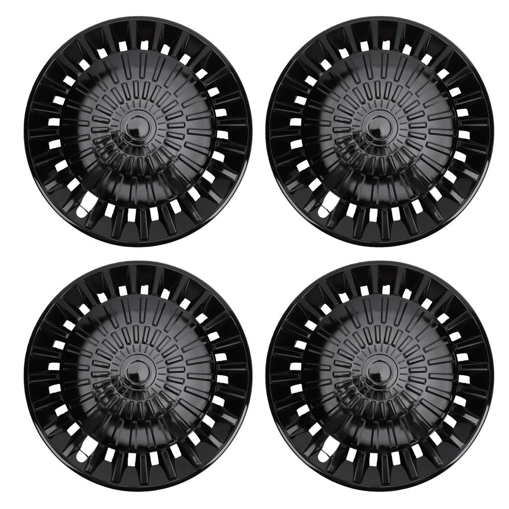 4PCS R15 Hub Caps 15 Inch Thick ABS Stylish Wheel Rim Cover Hubcap for Fiat 500 Seat Ibiza and Most Cars Truck SUV