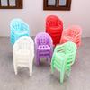 4Pcs Mini Support Miniature Items Armchair Plastic Backrest Chairs For 1/6 Dollhouse Accessories Doll Furniture Children'S Gifts