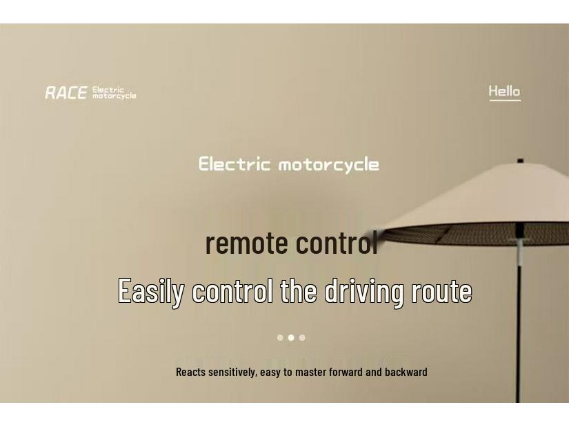 Rechargeable Kids' Electric Tricycle - Remote Control Ride-On Motorcycle for Boys & Girls.